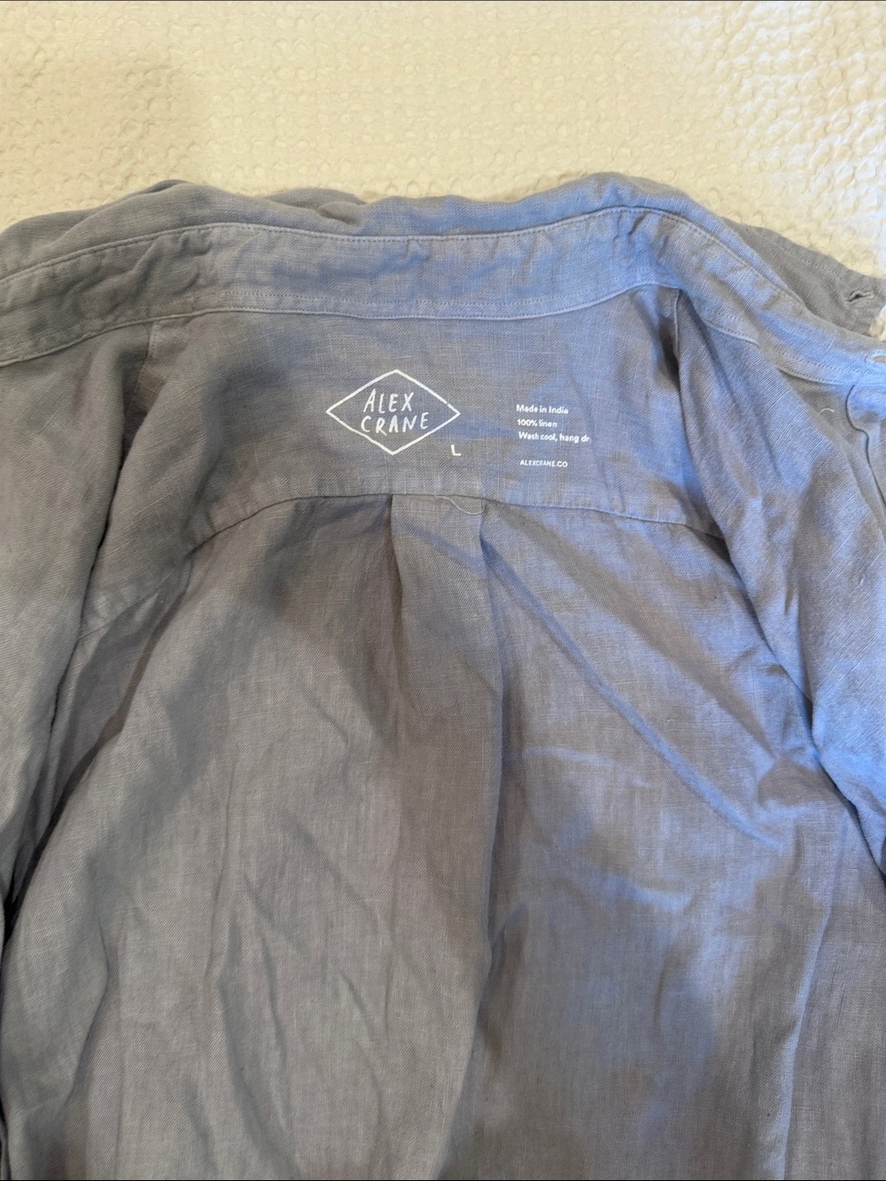 Men's Linen Shacket- Slate Blue